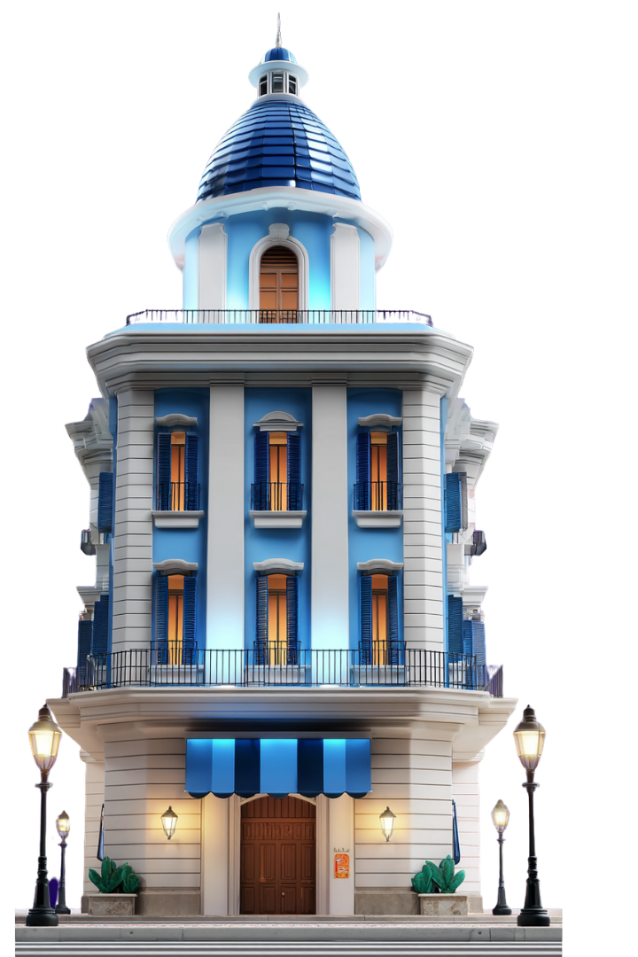 Illustration of a medical college building representing your admission goals